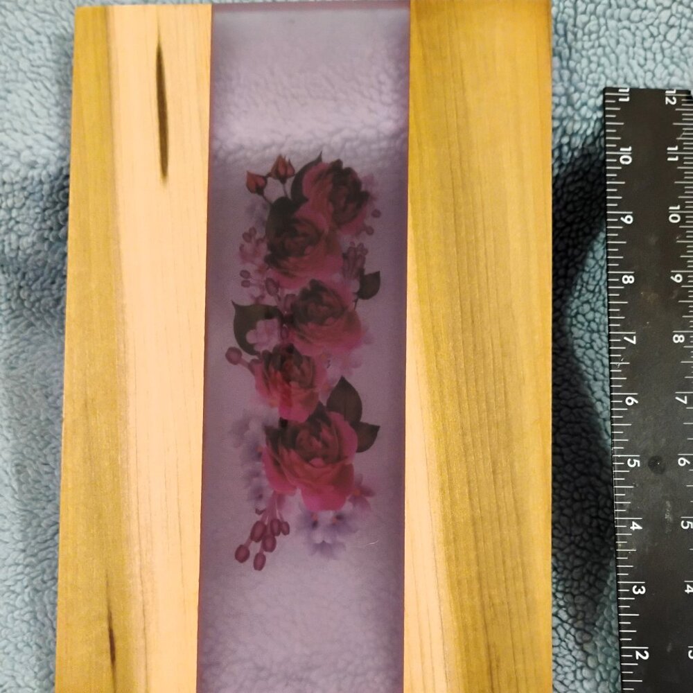 7 3/4 x 11 3/4 Hand Made Resin & Oak Cutting Board